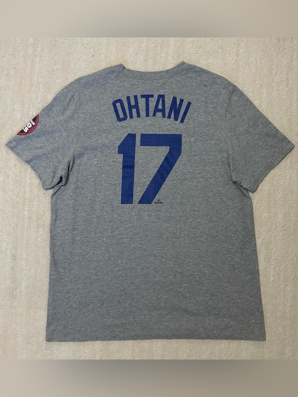 Nike Shohei Ohtani Los Angeles Dodgers MLB Tokyo Series T-Shirt Mens Gray 2025